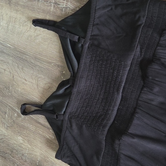 Torrid Challis Culotte Jumpsuit Black Sleeveless Jersey Knit Size 3 3X - Picture 9 of 9